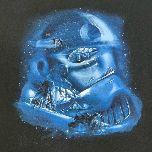 Star Wars T-Shirt Vader & Misc. Scenes Size XL - Picture 2 of 5